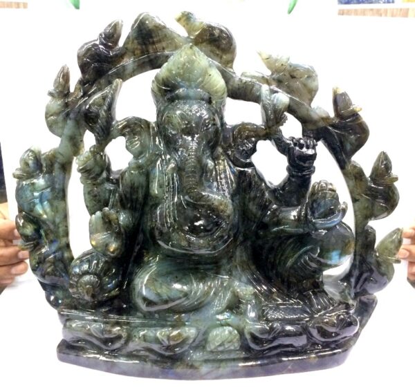 Ganesha in Labradorite Gemstone