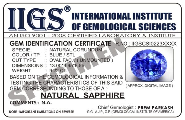 BLUE SAPPHIRE - Image 2